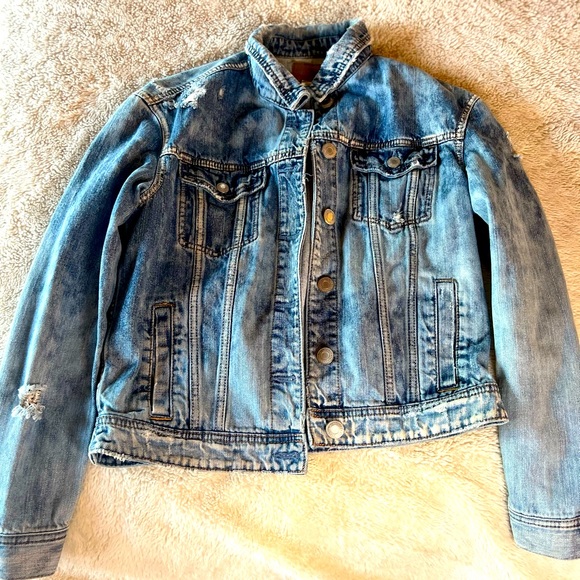 American Eagle oversized jean jacket - Picture 6 of 11